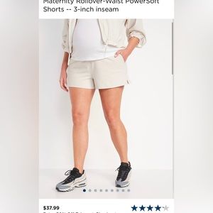 Maternity old navy power soft shorts